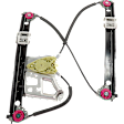Front, Driver and Passenger Side Power Window Regulator, Without Motor