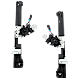 Front, Driver and Passenger Side Power Window Regulator, With Motor