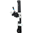 Front, Driver and Passenger Side Power Window Regulator, With Motor