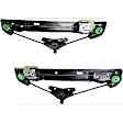 Rear, Driver and Passenger Side Power Window Regulator, Without Motor