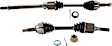 Front, Driver and Passenger Side Axle Assembly - Set of 2 AWD, 2.5L, 4Cyl