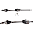 Sedan Front, Driver and Passenger Side Axle Assembly - Set of 2, 2.5L, 4Cyl