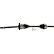 Front, Driver and Passenger Side Axle Assembly, 2.5L Engine, Automatic Transmission