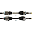 Front, Driver and Passenger Side Axle Assembly - Set of 2 4WD
