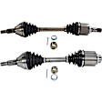 Front, Driver and Passenger Side Axle Assembly - Set of 2 AWD, 3.5L, 6Cyl