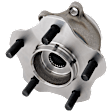 Front and Rear, Driver and Passenger Side Wheel Hub, 5 Lugs, With Bearing, AWD, 1.6L, 4Cyl