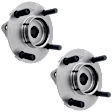 2-Wheel Set Front, Driver and Passenger Side Wheel Hubs, With Bearing, Naturally Aspirated, DOHC, GAS, 4-Door, Wagon