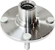 Front, Driver and Passenger Side Wheel Hub, 4 Lugs, Without Bearing