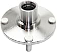 Front, Driver and Passenger Side Wheel Hub, 4 Lugs, Without Bearing