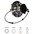 2018 Nissan NV2500 - Front, Driver and Passenger Side Wheel Hub, RWD, 8 Lugs, With Bearing