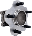 Front and Rear, Driver and Passenger Side Wheel Hub, 5 Lugs, With Bearing, FWD