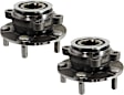 Front, Driver and Passenger Side Wheel Hub, 5 Lugs, With Bearing, 2.5L, 4Cyl
