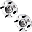 Rear, Driver and Passenger Side Wheel Hub, 5 Lugs, With Bearing, Coupe