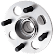Rear, Driver and Passenger Side Wheel Hub, 5 Lugs, With Bearing, Coupe