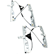Front, Driver and Passenger Side Power Window Regulators, without Motors