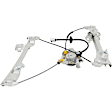 Front, Driver and Passenger Side Power Window Regulator, With Motor