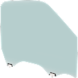 Front, Driver and Passenger Side Door Glass, Green Tint, FD25202GTY, FD25201GTY