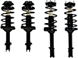 Front and Rear, Driver and Passenger Side Fully Loaded Strut, Without Self Leveling Suspension