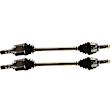 Front, Driver and Passenger Side Axle Assembly - Set of 2