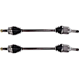 Front, Driver and Passenger Side Axle Assembly - Set of 2
