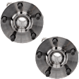 Rear, Driver and Passenger Side Wheel Hub, 5 Lugs, With Bearing, AWD