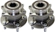 Rear, Driver and Passenger Side Wheel Hub, 5 Lugs, With Bearing, 2.5L, 4Cyl