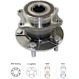 Rear, Driver and Passenger Side Wheel Hub, 5 Lugs, With Bearing, 2.5L, 4Cyl
