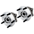 Rear, Driver and Passenger Side Wheel Hub, 5 Lugs, With Bearing