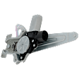 Rear, Driver and Passenger Side Power Window Regulator, With Motor