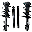 Front and Rear, Driver and Passenger Side Shock and Fully Loaded Strut