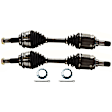Front, Driver and Passenger Side Axle Assemblies, 4WD