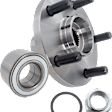 Front and Rear, Driver and Passenger Side Wheel Hub, 5 Lugs, With Bearing