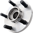 Front and Rear, Driver and Passenger Side Wheel Hub, 5 Lugs, With Bearing
