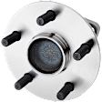 Front and Rear, Driver and Passenger Side Wheel Hub, 5 Lugs, With Bearing, 1.8L, 4Cyl