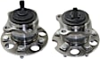 Rear, Driver and Passenger Side Wheel Hub, 5 Lugs, With Bearing, FWD