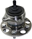 Rear, Driver and Passenger Side Wheel Hub, 5 Lugs, With Bearing, FWD