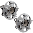 Rear, Driver and Passenger Side Wheel Hub, 5 Lugs, With Bearing, FWD