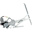 Front, Driver and Passenger Side Power Window Regulator, With Motor