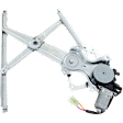 Front, Driver and Passenger Side Power Window Regulator, With Motor