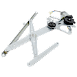 Front, Driver and Passenger Side Power Window Regulator, With Motor