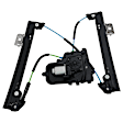 Front, Driver and Passenger Side Power Window Regulator, With Motor