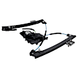 Front, Driver and Passenger Side Power Window Regulator, With Motor