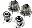 Front and Rear, Driver and Passenger Side Wheel Hub, 5 Lugs, With Bearing