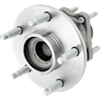 4-Wheel Set Front and Rear, Driver and Passenger Side Wheel Hubs, With Bearing, With Sensor, 5 Lugs, 4-Wheel ABS, with 5 Stud Hub