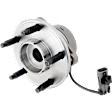 4-Wheel Set Front and Rear, Driver and Passenger Side Wheel Hubs, With Bearing, With Sensor, 5 Lugs, 4-Wheel ABS, with 5 Stud Hub