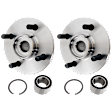 Front, Driver and Passenger Side Wheel Hub, 4 Lugs, With Bearing, 1.9L, 4Cyl