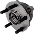 Front and Rear, Driver and Passenger Side Wheel Hub, 5 Lugs, With Bearing, AWD