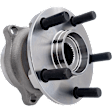Front and Rear, Driver and Passenger Side Wheel Hub, 5 Lugs, With Bearing, AWD