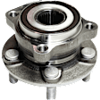Front and Rear, Driver and Passenger Side Wheel Hub, 5 Lugs, With Bearing, AWD