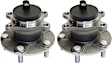 Rear, Driver and Passenger Side Wheel Hub, 5 Lugs, With Bearing, FWD, 2.0L, 4Cyl